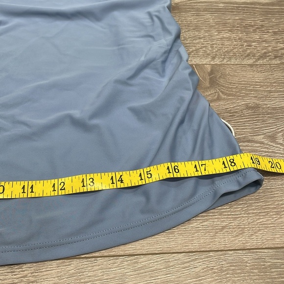 NWT Summer Mae Maternity Tankini Swimsuit Ruffle V-neck Ruched Tie Sides M - Picture 15 of 16